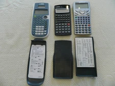 Lot of 3 Texas Instruments TI30XS, Canon F604, Datexx  DS883 graphing calculator