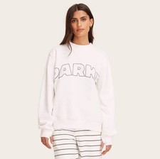 Women's Mockneck Pullover Sweatshirt - Parke x Target Cream L/XL NWT