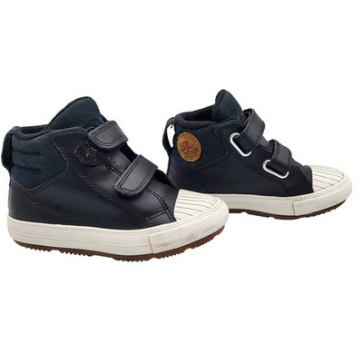 Converse Chuck Taylor All Star Black Berkshire Leather Sneakers Unisex Baby 10 