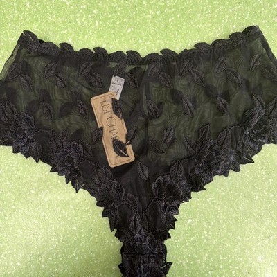 FREE SHIPPING NEW LISE CHARMEL MAGNOLIA NOIR Panty XL  A4