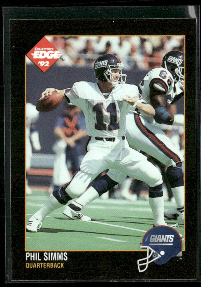 1992 Collector's Edge Phil Simms New York Giants #116