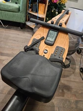 WaterRower A1 water rowing machine in oak wood