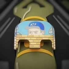 Titanium Glock Back plate fits Gen 1-5  - BigGov ATF design