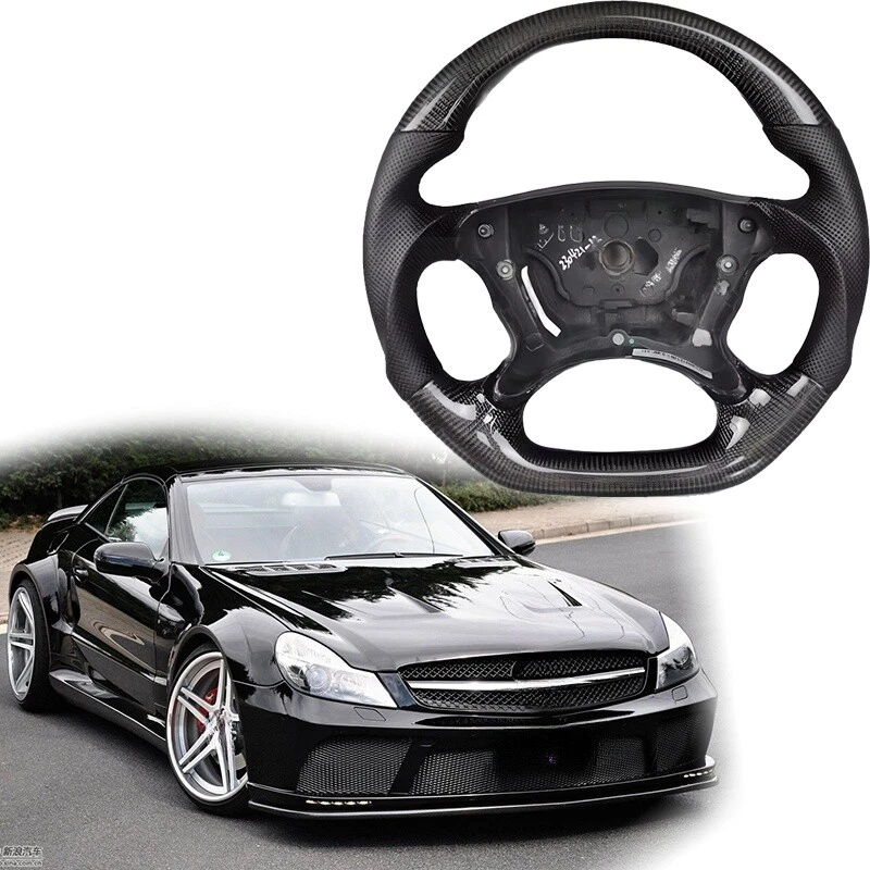 For Mercedes Benz R230 W219 W209 CLK G55 E55 W211 Carbon Fiber Steering Wheel - Изображение 2 из 4