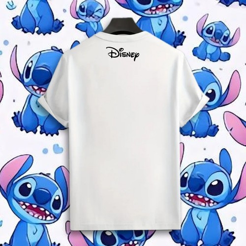Disney Stitch Sublimated White T-Shirts (XS) - Picture 2 of 2