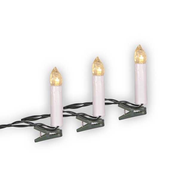 Kerzenlichterkette Mit 40 Led Lichter Timer Tannen Baum Weihnachts Beleuchtung-image