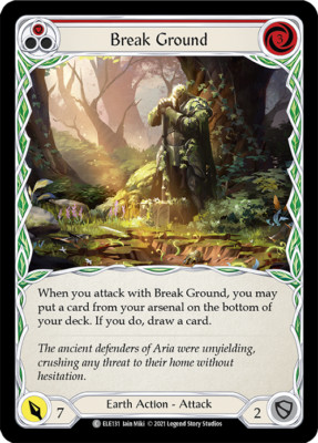 BREAK GROUND (RED) X3 *FAB TALES OF ARIA 1ST EDITION*