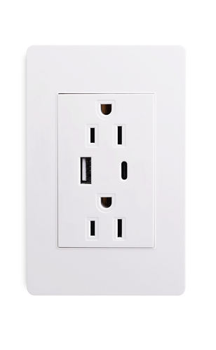 【2er-Pack】 Dual USB Typ-C/A Steckdose Ladegerät manipulationssicher 15Amp Buchse - Bild 2 von 13