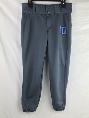 Champro Baseball Pant Youth Large Elastic Closed Ankle Player #10 Dark Gray H471