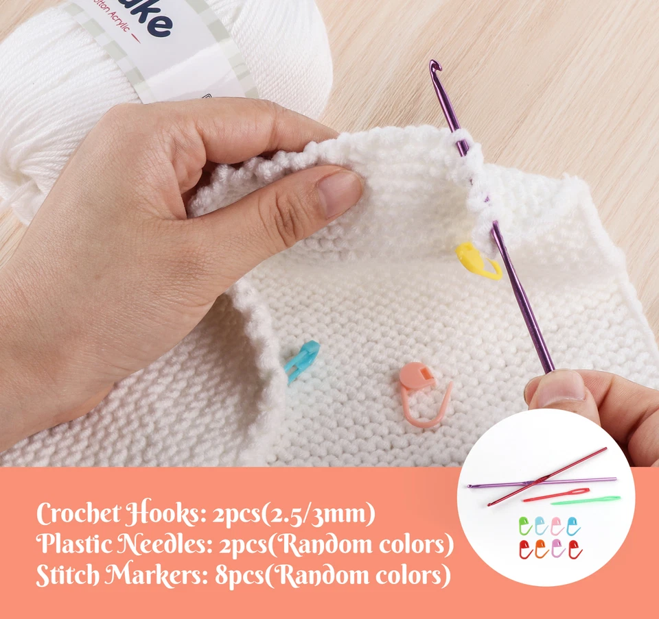 10-12er Häkelgarn Wolle Polyacryl Garn Wolle Zum Stricken Acrywolle Zum Häkeln - Bild 4 von 4