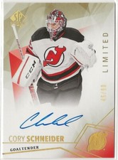 2015-16 SP Authentic Limited Autographs #91 Cory Schneider 45/99 New Jersey