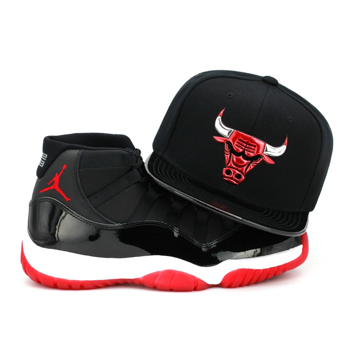 Mitchell Ness Chicago Bulls Snapback Hat Cap for Jordan 11 Retro