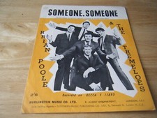 Vintage Sheet Music, Someone, Someone, Brian Poole  the Tremeloes, 1958