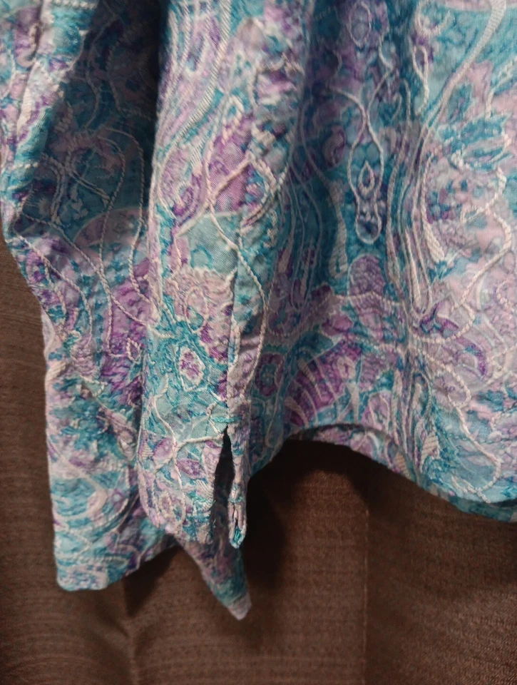 Blazer Chaqueta Grande Floral Baxter Wells Precioso Foto 4 de 4