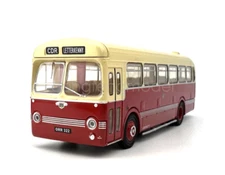 1:76 Scale Red Leland Light City Bus Classic Vintage Model Diecast Metal Car