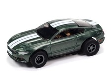 Auto World 2018 Mustang GT Metalic Green X-Traction HO Slot Car MOC