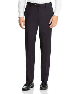 New- PT Torino PT01 Easy Fit Plainweave Stretch Charcoal Dress Pants 34W (IT 50)
