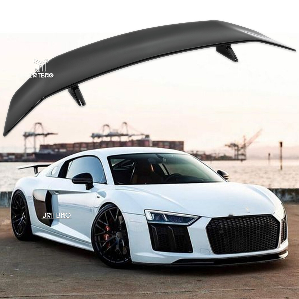47" For Audi R8 TT RS Quattro Glossy Black Rear Trunk Spoiler Lip Tail Lip Wing