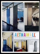 1960 Aetna Steel wall Aetnawall modern movable partitions Corning Building ad