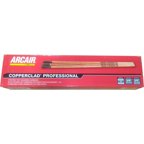 ArcAir 22043003 CopperClad Profpointed DC Gouging Carbons 1/4in 300a ...