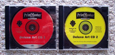 PrintMaster Gold Deluxe Version 4.0 Art CD's 1  2 1997 Vintage