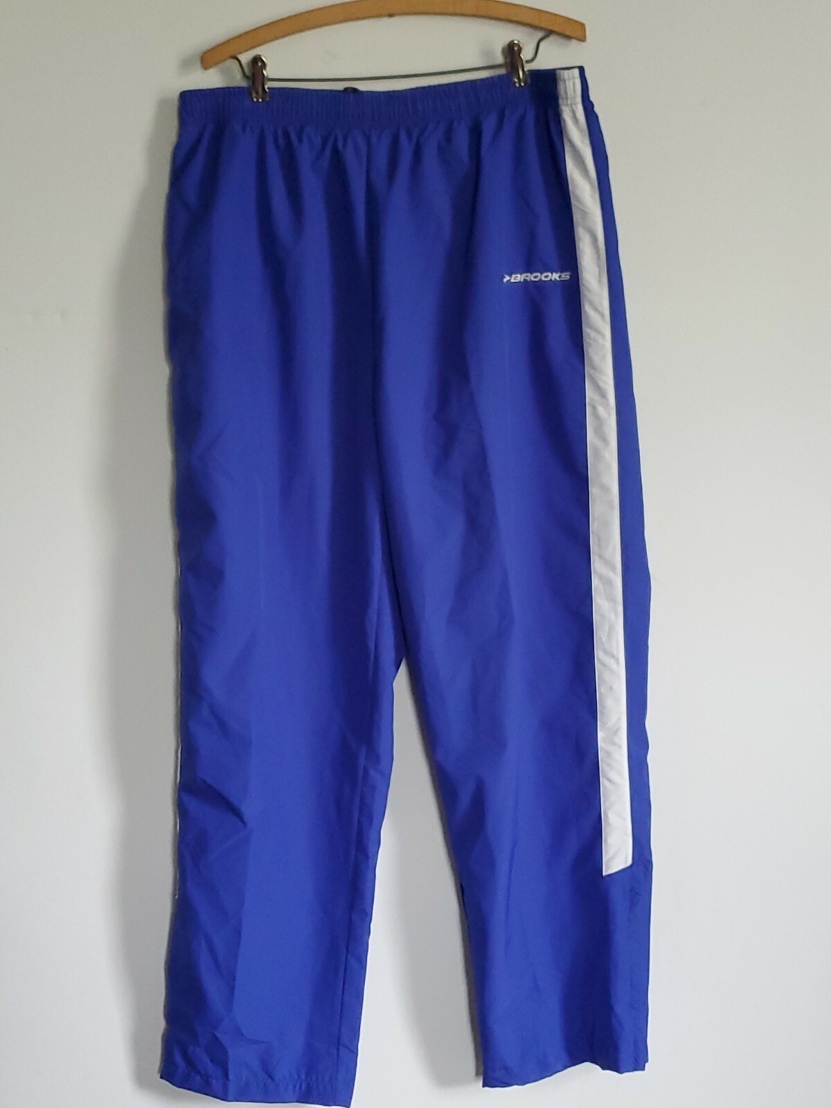 Pants Size Large Track Retro Blue 
