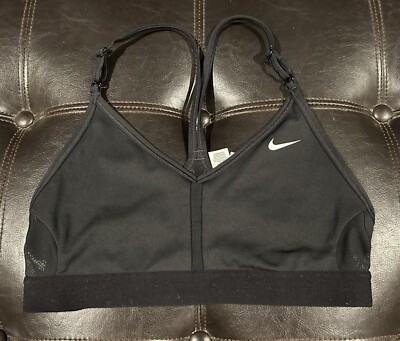 Nike Indy Wire Free Sports Bra No Padding Black Size Small