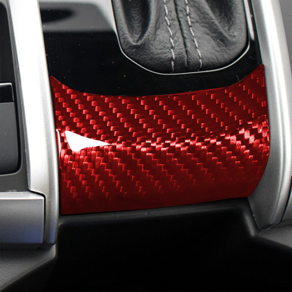 Red For Honda Civic 10th 1621 Dry Carbon Fiber Console Gear Shift Base