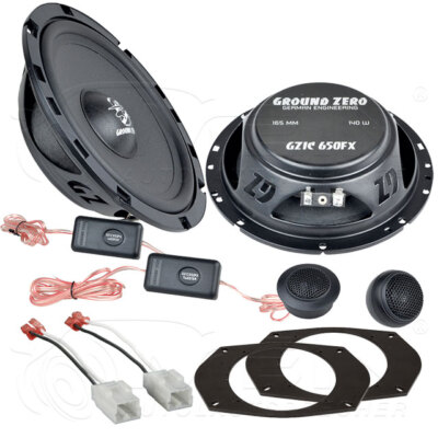 GROUND ZERO LAUTSPRECHER für CHRYSLER JEEP GRAND CHEROKEE IV WK2 Front Tür #B6UD