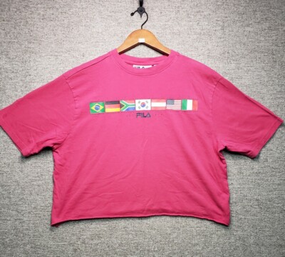 ■FILA■ Women's International Crop T-ShirtFS2RSF2172FOWH 11 s-l400.jpg