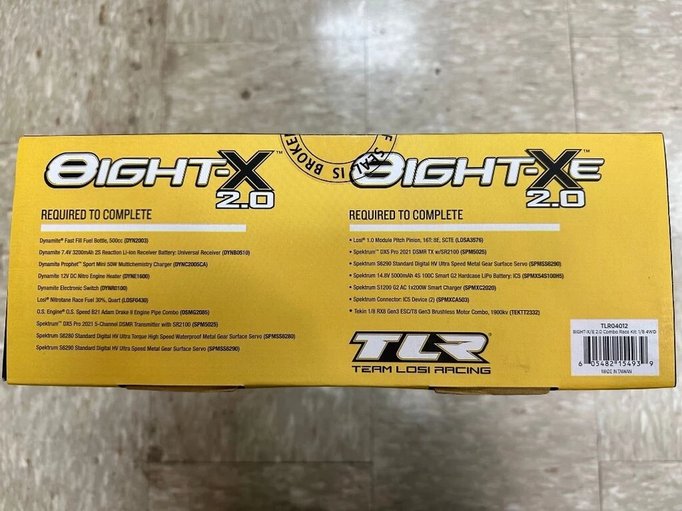 Team Losi Racing 8IGHT-X/E 2.0 Combo Nitro/Electric 1/8 4x4 Off-Road Buggy Kit - Image 3 of 4