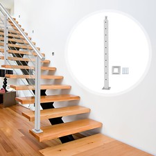 Cable Railing Post Stainless Steel Step Mounting Bracket Stair System Handrail