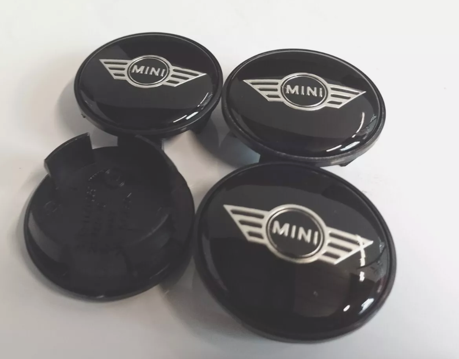 02-16  R53 R56 R50 R52 R60 R55 R58 R61 MINI Cooper WINGS Logo Wheel Center Caps