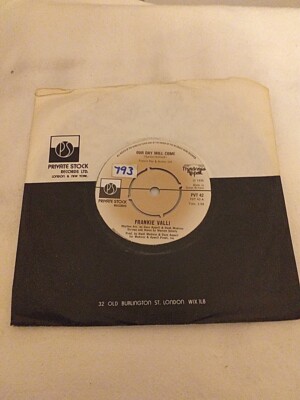 FRANKIE VALLI - OUR DAY WILL COME  - 70's - 7'' VINYL