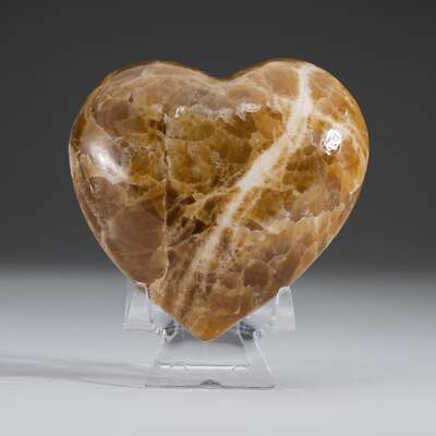 Genuine Polished Brown Onyx Heart from Mexico