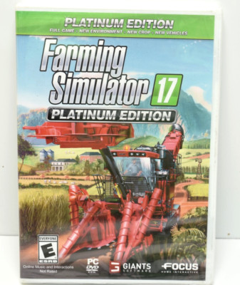 Farming Simulator 17 Video Game Platinum Edition PC DVD ROM Windows ...