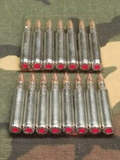 223/5.56 SNAP CAPS SET OF 15 Nickel Red 