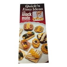 Vtg Quick N Easy Ideas with Snack Mate Cheese Spread 1981 Promo Cookbook Nabisco