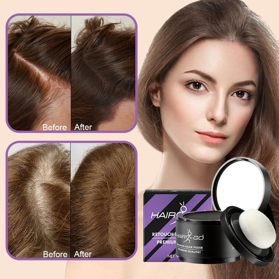 HAIR GO Retouch Premium Ansatzpuder Concealer Haarverdichtung Haarpuder Hairfor2 - Bild 2 von 4
