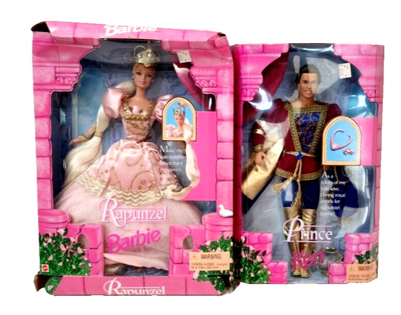 Ferret Barbie As Rapunzel Cast Barbie Rapunzel Doll Prince Ken