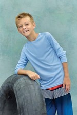 Youth Long Sleeve UPF 50 T-Shirt Sport Fishing Boat UV Protection Boys Girls
