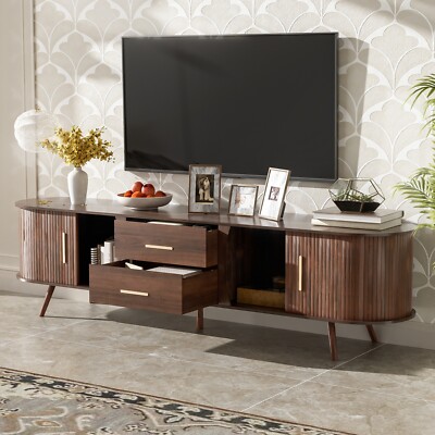 TV Stand Entertainment Center TV Media Console with Drawers for TV up to 80''