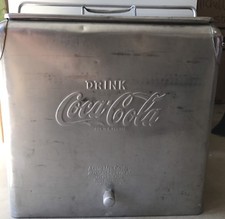 Vintage Acton Mfg. COCA COLA COKE Ice Cooler/Chest w/ Bottle Opener & Drain