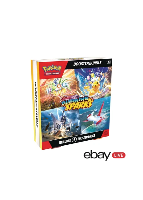 LIVE: Surging Sparks Booster Bundle Large Footprint Pokémon (opened live)