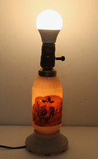 William Boyd vintage Hopalong Cassidy Western  dual light table lamp
