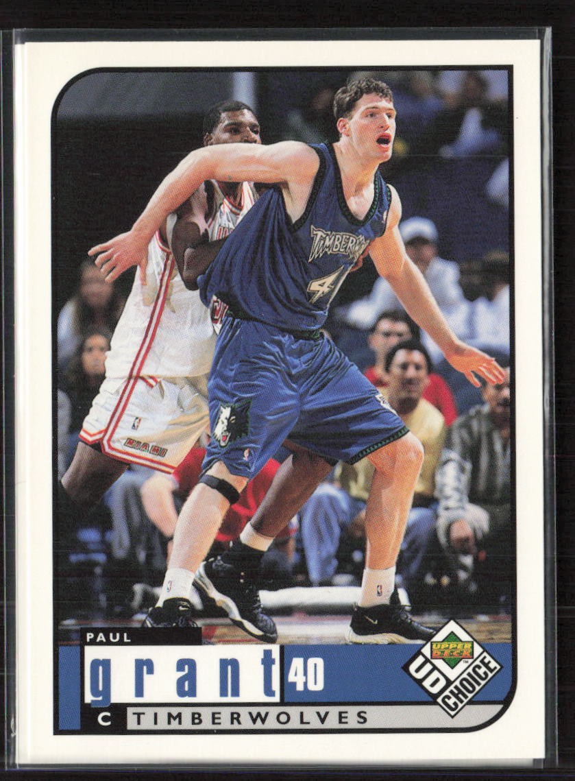 1998-99 UD Choice #86 - Paul Grant - Minnesota Timberwolves - - Basketball