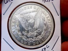 MORGAN SILVER DOLLAR 1921 D FROSTY UNC NICE LUSTER SPL REV 90% DOLLAR
