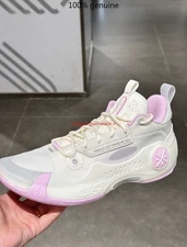 Li-Ning WAY OF WADE 10 White-pink Men's Basketball Shoes ABAS083-36