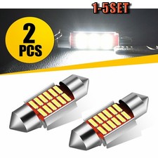 31mm Festoon Led Map Dome Interior 6000k Light Bulbs Auxito Canbus 12smd 2-10x