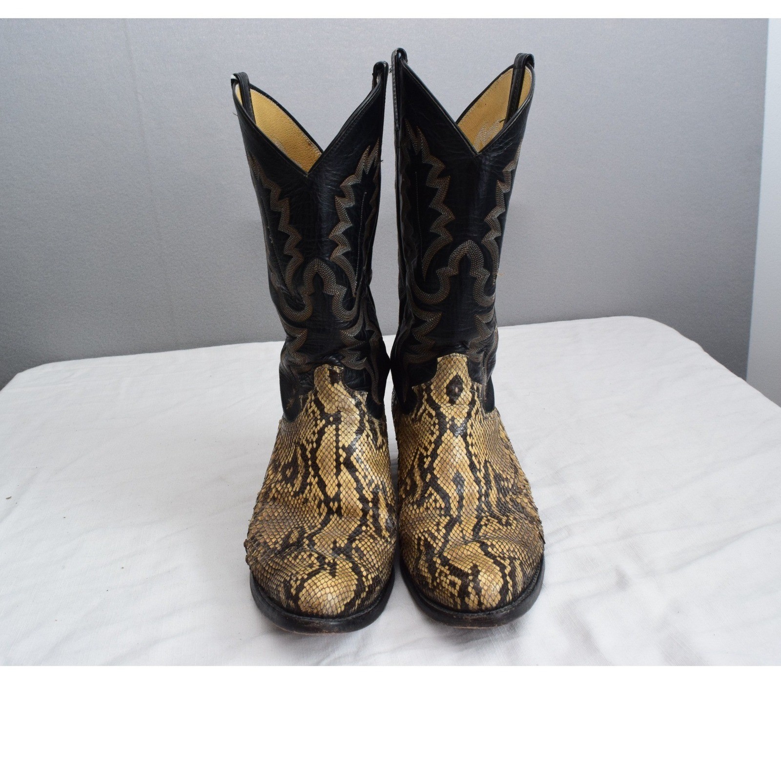 Panhandle Slim Western Boots 9 D Python Snakeskin… - image 2